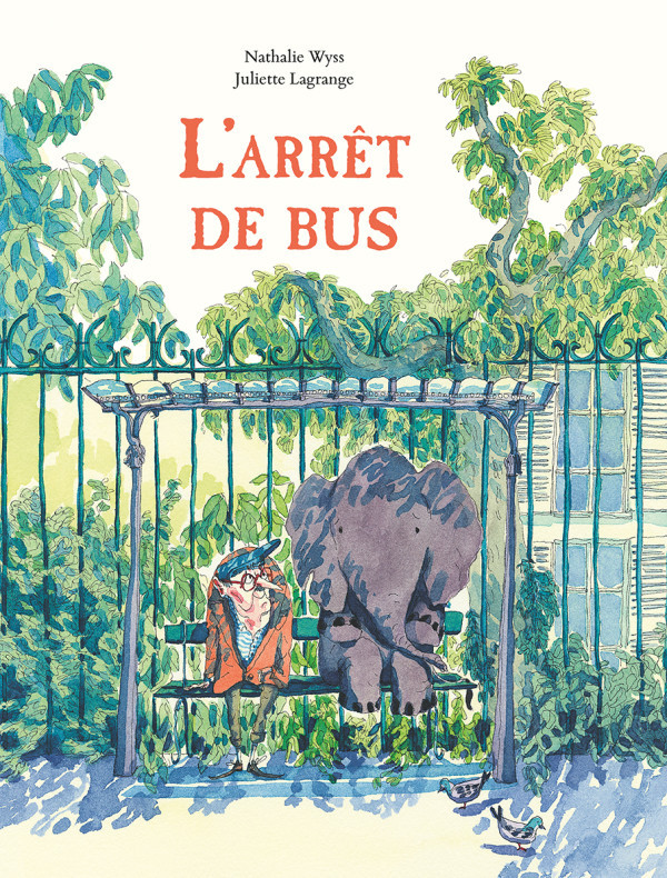 Couverture de L'arrêt de bus, illustré par Juliette Lagrange